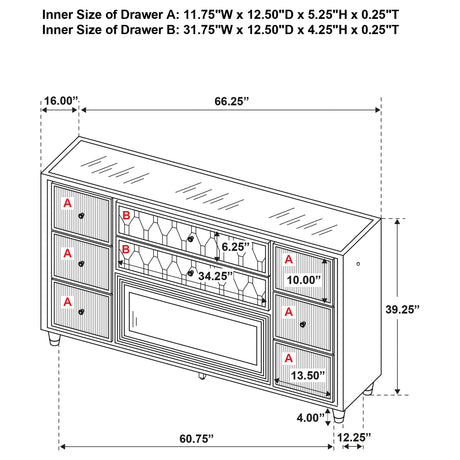 Lorient Black 4-Piece Eastern King Bedroom Set from Coaster - Luna Furniture