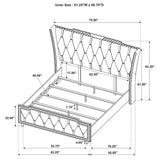 Lorient Black 4-Piece Queen Bedroom Set from Coaster - Luna Furniture