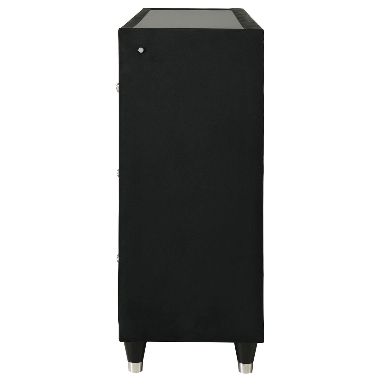 Lorient Black 8-Drawer LED Bedroom Flame Box Dresser from Coaster - Luna Furniture