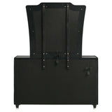 Lorient Black 8-Drawer LED Dresser with Mirror from Coaster - Luna Furniture