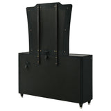 Lorient Black 8-Drawer LED Dresser with Mirror from Coaster - Luna Furniture