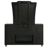 Lorient Black 8-Drawer LED Flame Box Dresser and Mirror from Coaster - Luna Furniture