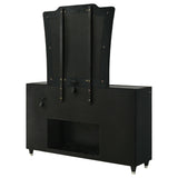 Lorient Black 8-Drawer LED Flame Box Dresser and Mirror from Coaster - Luna Furniture