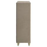 Lorient Ivory and Camel 5-Drawer LED Chest from Coaster - Luna Furniture