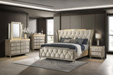 Lorient Ivory and Camel 5-Drawer LED Chest from Coaster - Luna Furniture