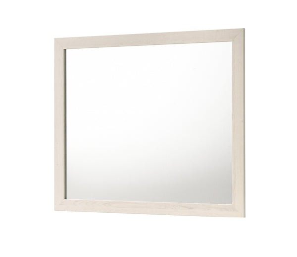Lorraine Antique White Bedroom Mirror (Mirror Only)