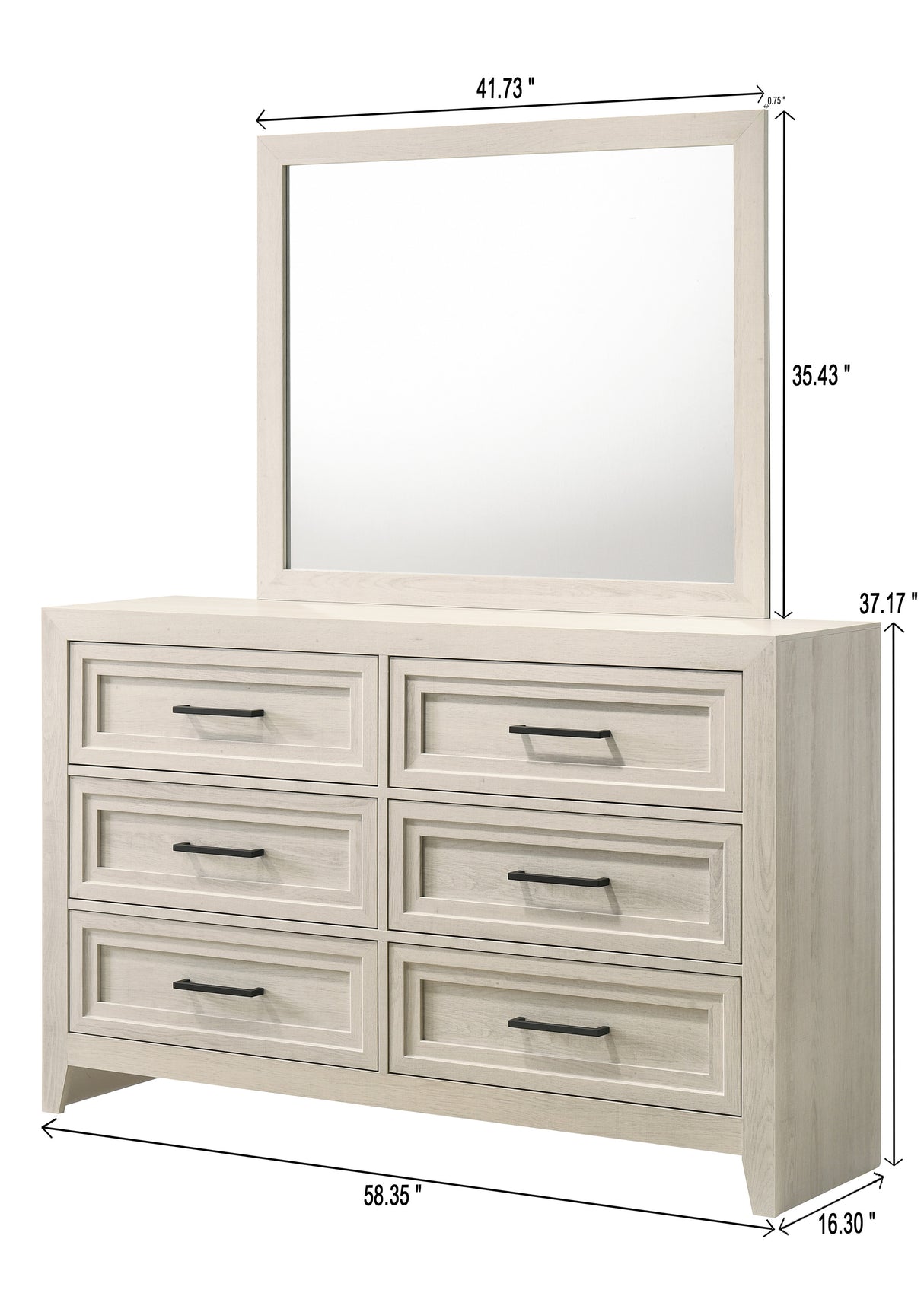 Lorraine Antique White Panel Youth Bedroom Set from Crown Mark - Luna Furniture