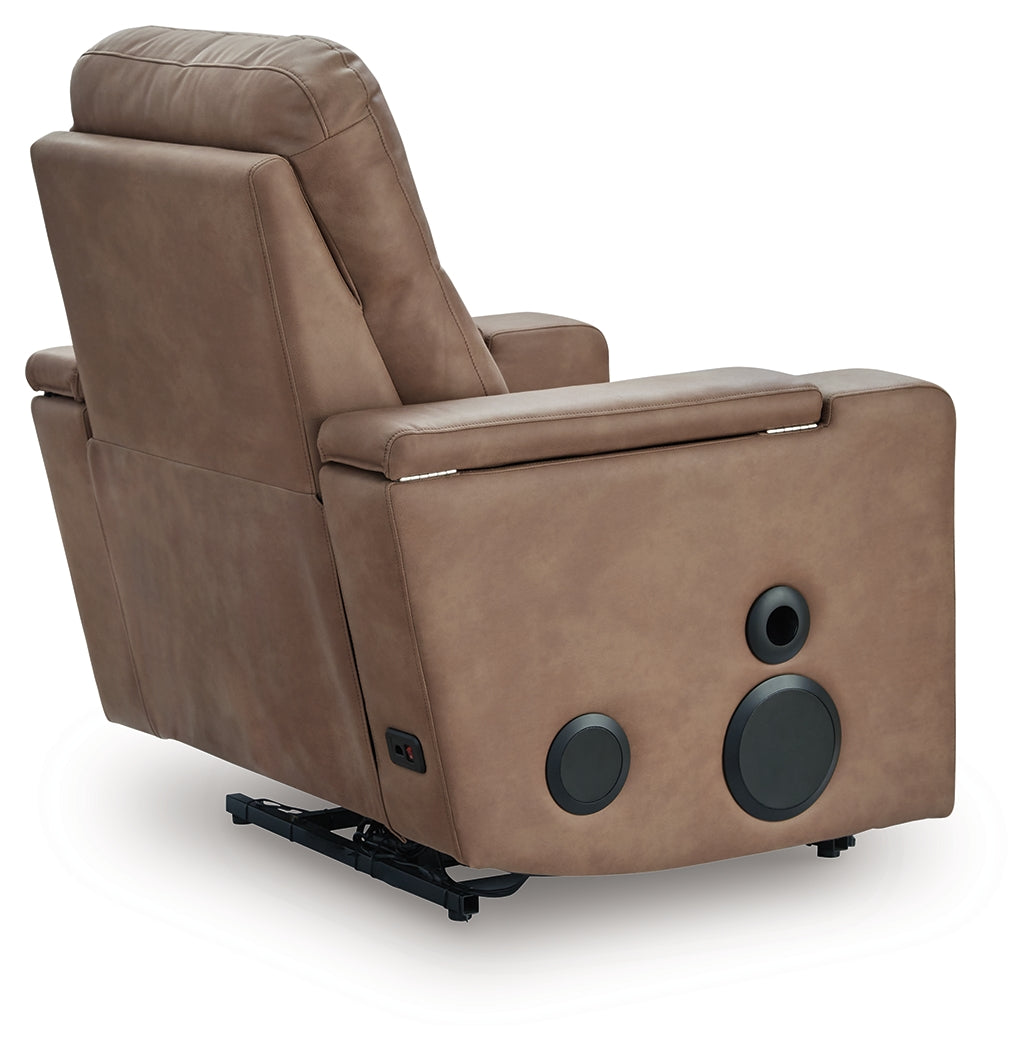 Lorrenton Caramel Power Glider Recliner with Audio System from Ashley Furniture - Luna Furniture
