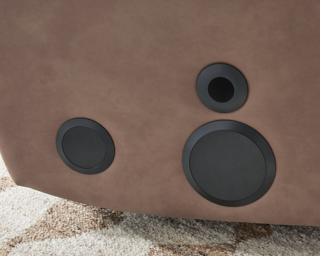 Lorrenton Caramel Power Glider Recliner with Audio System from Ashley Furniture - Luna Furniture