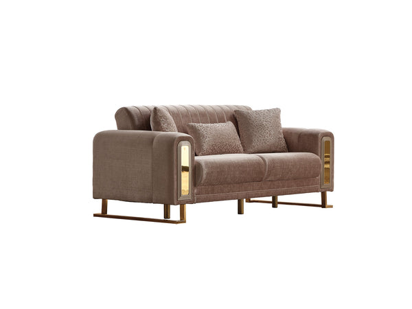 Lotus Convertible Loveseat in Cream