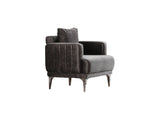 Lotus Chair in Grey from Furnia - Luna Furniture