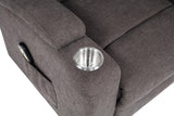 Louie Brown Chenille Upholstered Power Lift Massage Chair from Coaster - Luna Furniture