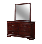 Louis Philip Cherry Mirror (Mirror Only) from Crown Mark - Luna Furniture