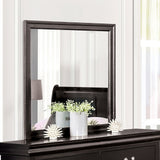 Louis Philippe Black Mirror (Mirror Only) from Furniture of America - Luna Furniture
