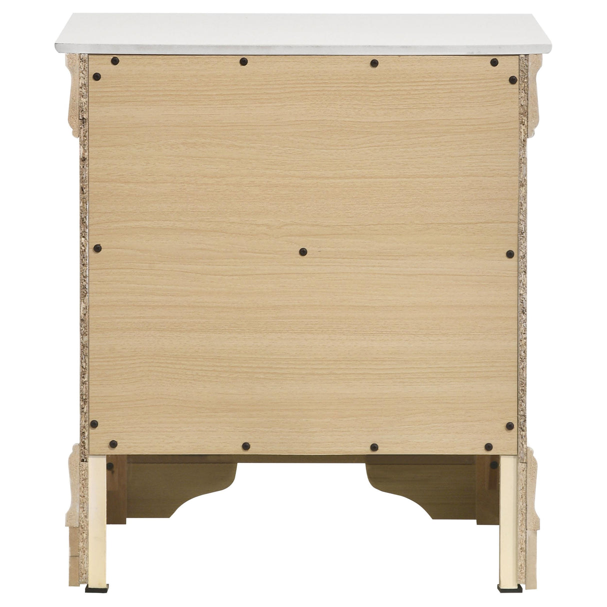 Louis Philippe White 2-Drawer Nightstand from Coaster - Luna Furniture