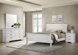 Louis Philippe White 4-Piece Full Bedroom Set from Coaster - Luna Furniture