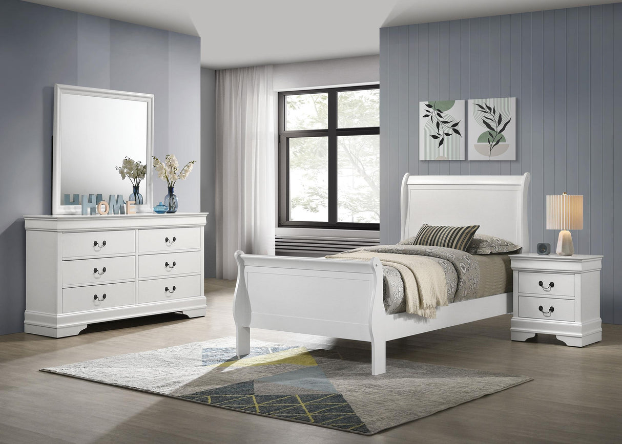 Louis Philippe White Youth Bedroom Set from Coaster - Luna Furniture