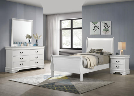 Louis Philippe White Youth Bedroom Set from Coaster - Luna Furniture