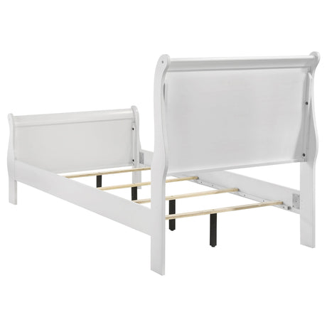 Louis Philippe White 4-Piece Twin Bedroom Set from Coaster - Luna Furniture