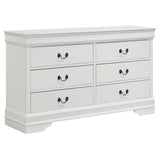 Louis Philippe White 5-Piece Queen Bedroom Set from Coaster - Luna Furniture