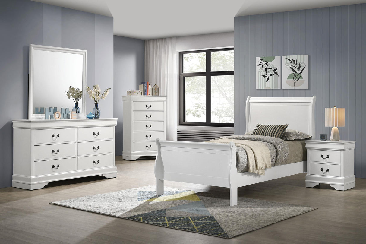 Louis Philippe White Youth Bedroom Set from Coaster - Luna Furniture