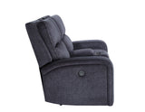 Lovell Charcoal Power Console Loveseat from Steve Silver - Luna Furniture