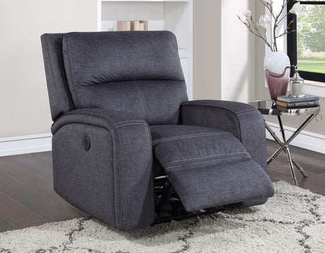 Lovell Charcoal Power Recliner from Steve Silver - Luna Furniture