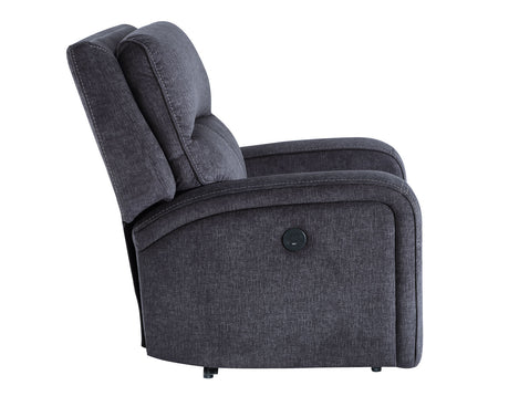 Lovell Charcoal Power Recliner from Steve Silver - Luna Furniture