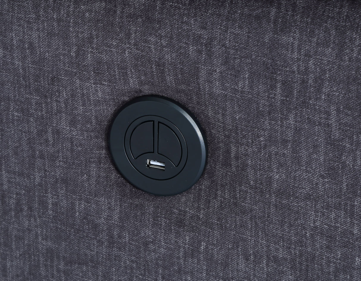 Lovell Charcoal Power Recliner from Steve Silver - Luna Furniture