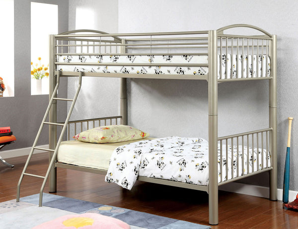Lovia Metallic Gold Bunk Twin Bed/Full