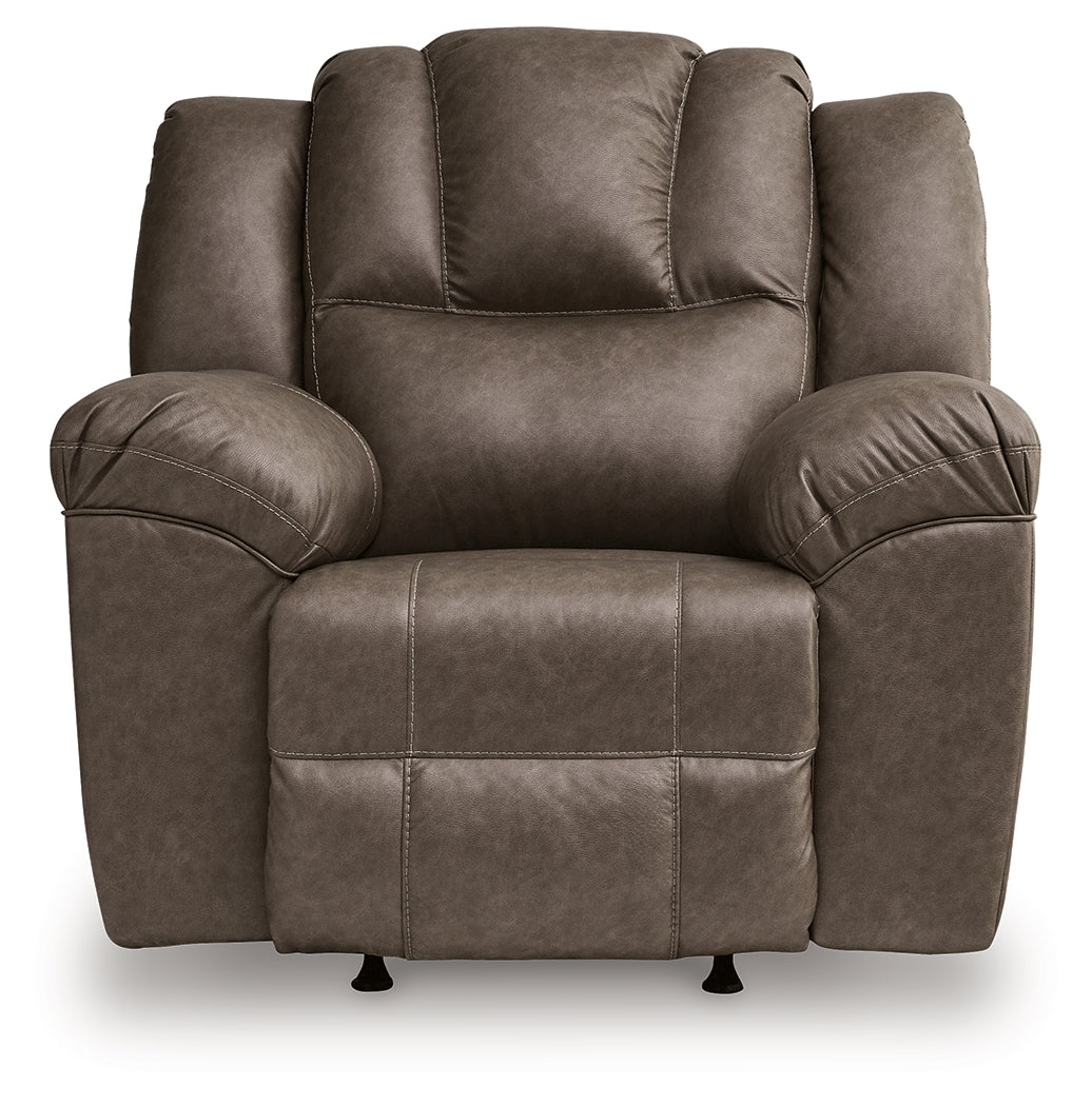 Lowilla Driftwood Recliner from Ashley - Luna Furniture