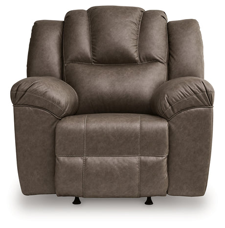 Lowilla Driftwood Recliner from Ashley - Luna Furniture