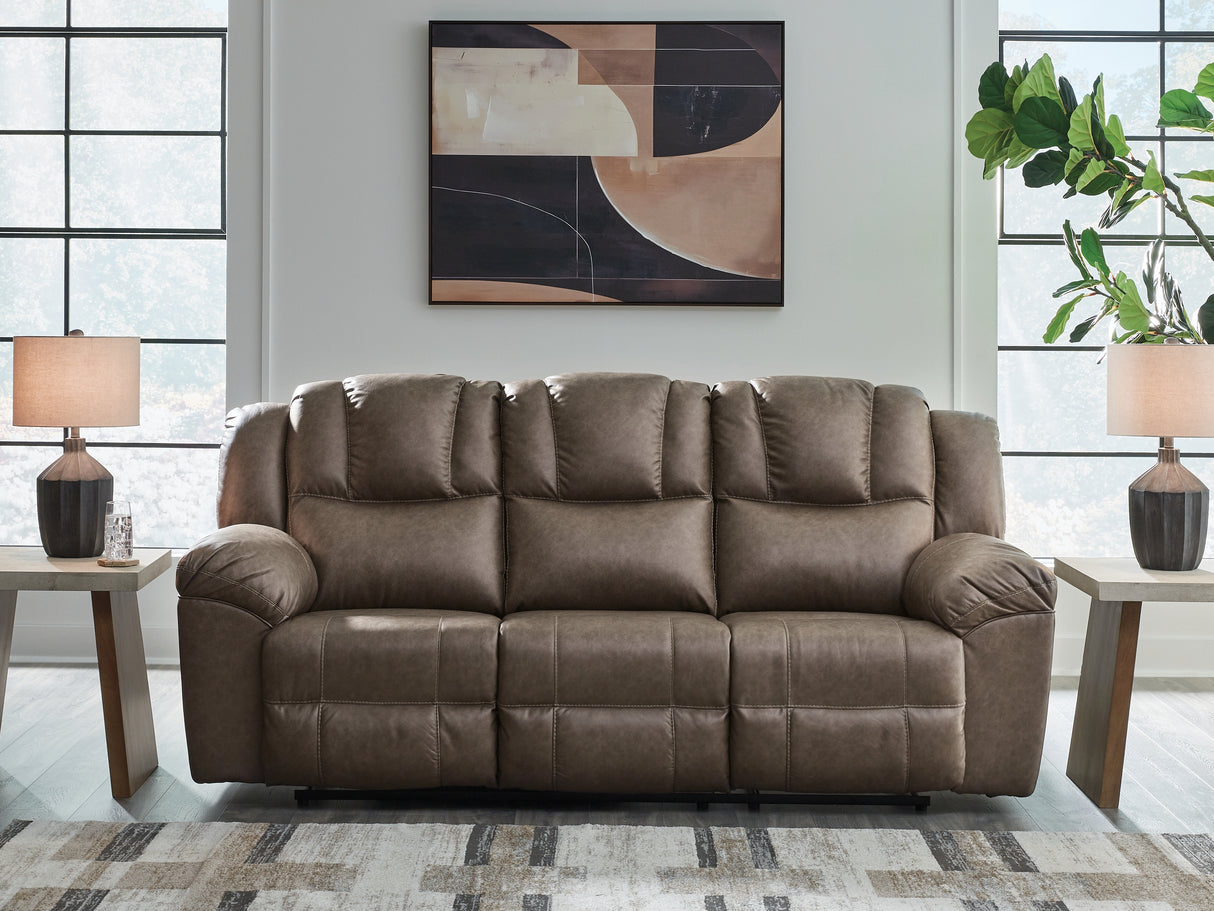 Lowilla Driftwood Reclining Sofa from Ashley - Luna Furniture