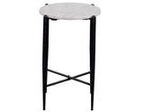 Loxie White 3-Piece Round Solid Marble Top Table Set from Steve Silver - Luna Furniture