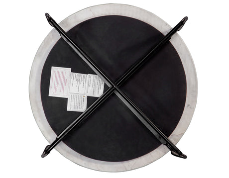 Loxie White 3-Piece Round Solid Marble Top Table Set from Steve Silver - Luna Furniture