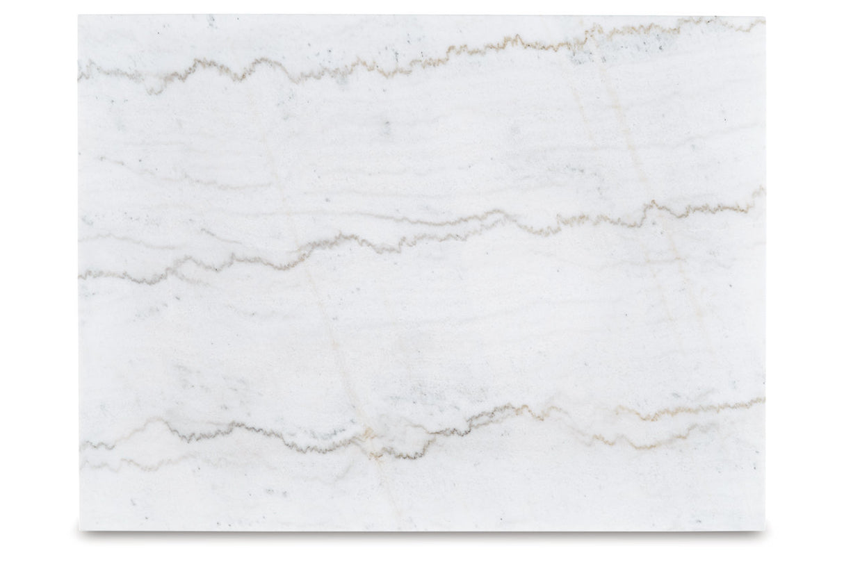 Loyaska Brown/Ivory Coffee Table and 2 End Tables from Ashley - Luna Furniture