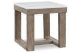 Loyaska Brown/Ivory Coffee Table and 2 End Tables from Ashley - Luna Furniture