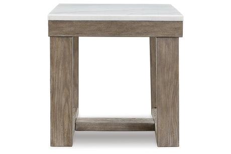 Loyaska Brown/Ivory Coffee Table and 2 End Tables from Ashley - Luna Furniture