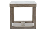 Loyaska Brown/Ivory Coffee Table and 2 End Tables from Ashley - Luna Furniture