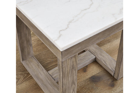 Loyaska Brown/Ivory Coffee Table and 2 End Tables from Ashley - Luna Furniture