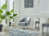 Lucas Light Gray Chair from Furnia - Luna Furniture