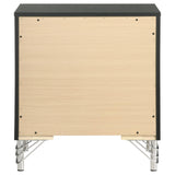 Lucia Black 2-Drawer Nightstand from Coaster - Luna Furniture