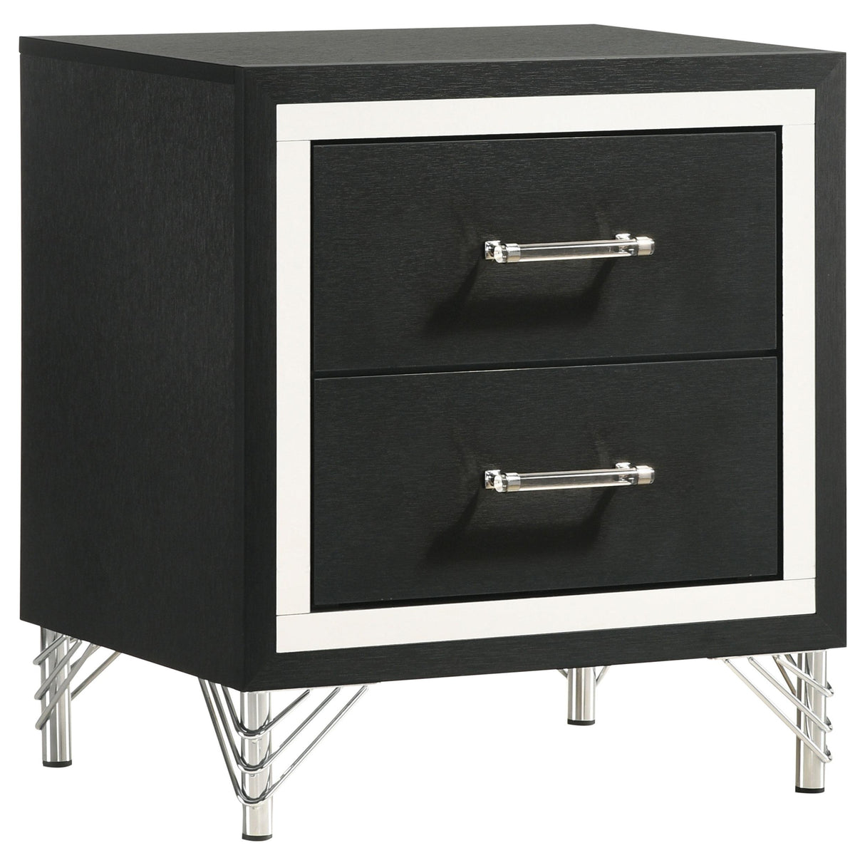 Lucia Gray and Black 4-Piece Queen Bedroom Set from Coaster - Luna Furniture