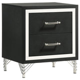 Lucia Gray and Black 4-Piece Queen Bedroom Set from Coaster - Luna Furniture