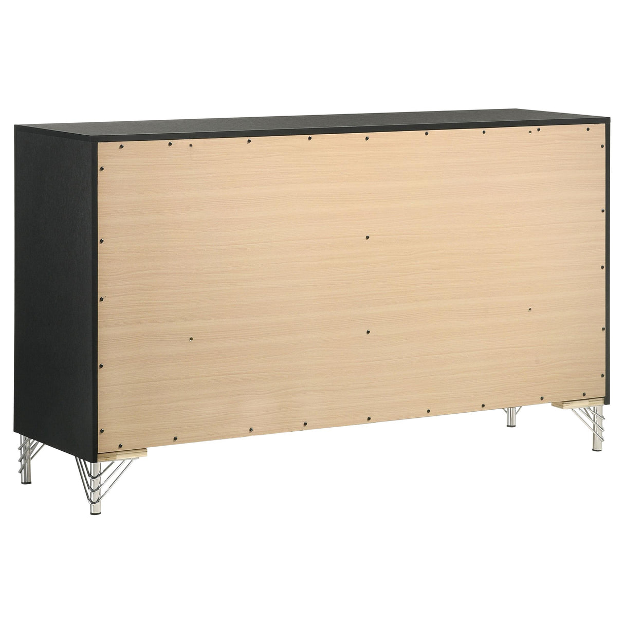 Lucia Gray and Black 4-Piece Queen Bedroom Set from Coaster - Luna Furniture