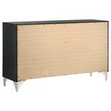 Lucia Gray and Black 4-Piece Queen Bedroom Set from Coaster - Luna Furniture