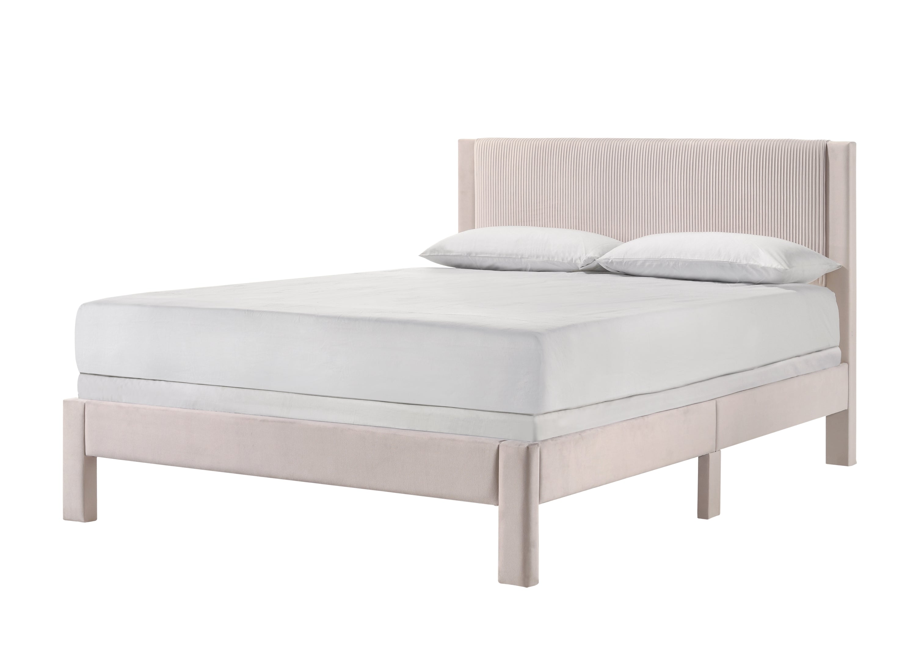 Lucia Pink Full Platform Bed – Luna Furniture