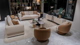 Luciano 4-Seat Sofa with Marble from Luna Luxury - Luna Furniture
