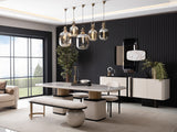 Luciano Marble Top Dining Table from Luna Luxury - Luna Furniture