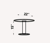 Luciano Round Side Table from Luna Luxury - Luna Furniture
